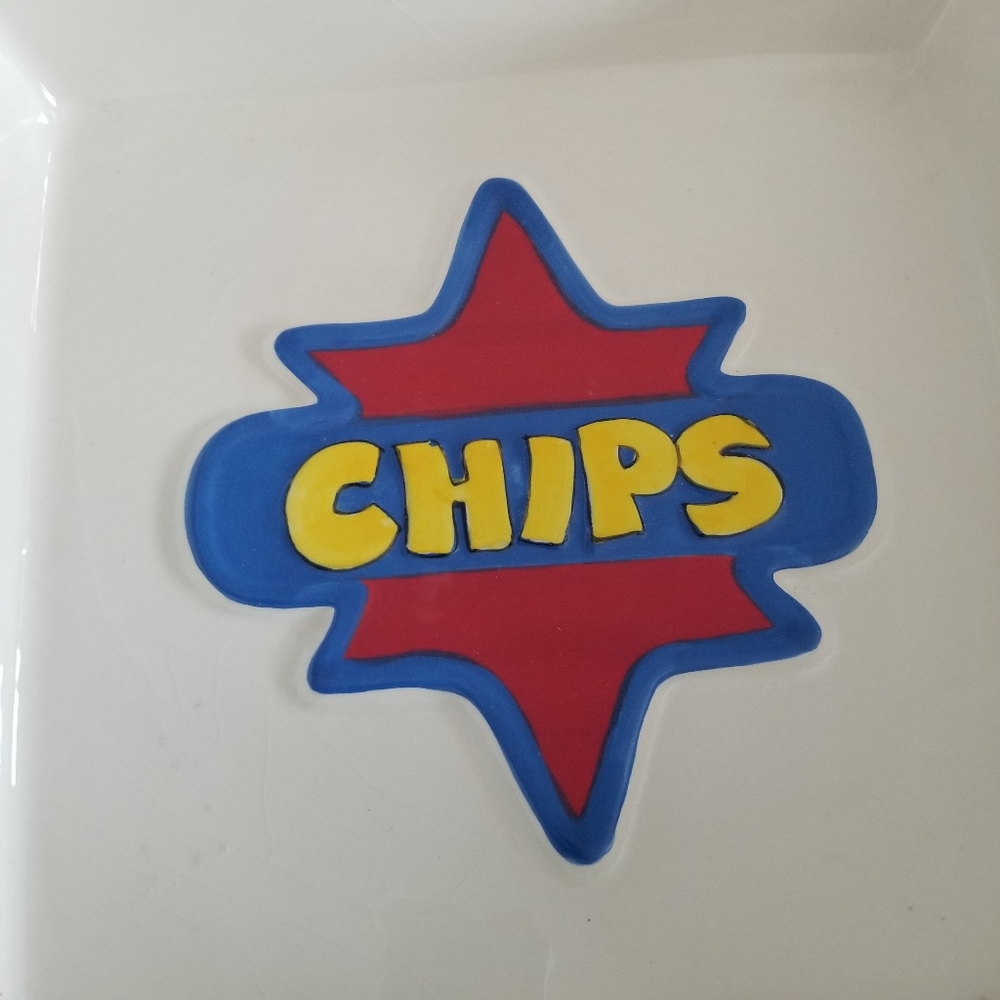 Y03:CASA ELITE  SQUARE CHIPS CONTAINER